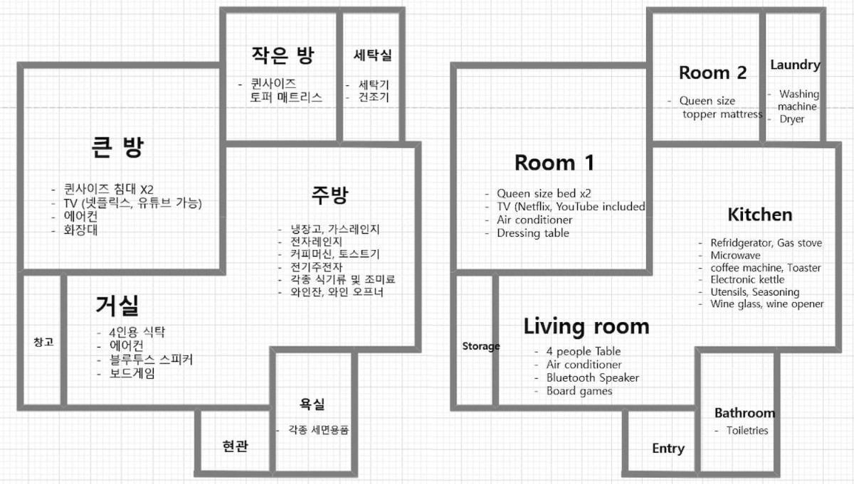 Villa #hongdae#5min Sangsu St Seoul